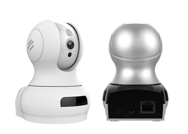 Biała szara bezprzewodowa wewnętrzna kamera bezpieczeństwa System obsługuje kartę Micro SD 128 GB