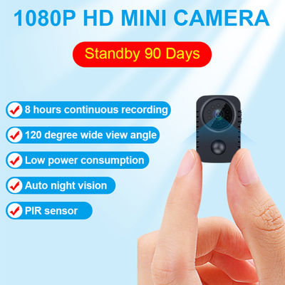 HD 1080P inteligentny czujnik PIR noktowizor Mini kamery