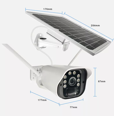 Bezprzewodowa długa kamera HD z zasilaniem bateryjnym PIR Wifi Zasilana energią słoneczną kamera CCTV IP Zewnętrzne kamery bezpieczeństwa w domu